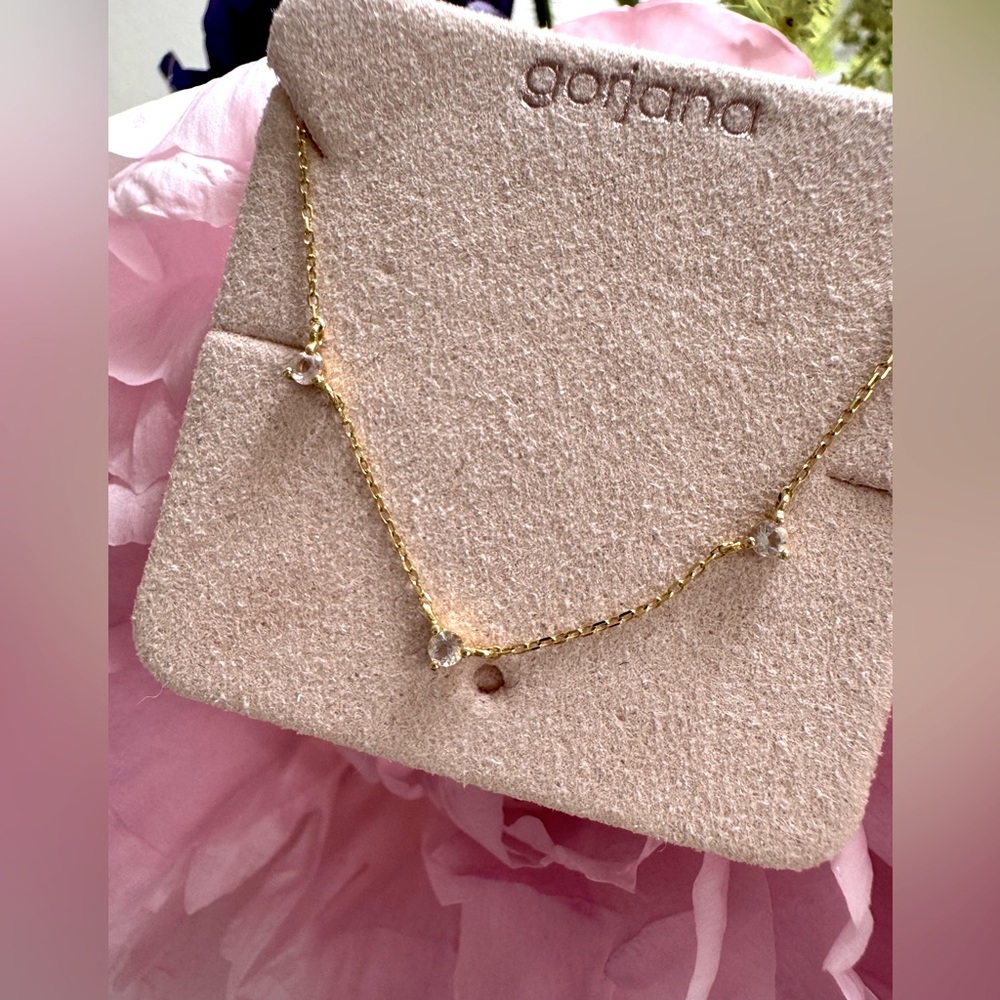 Gorjana Morganite Trio Necklace